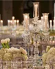 ZT-353 acrylic 5 arms crystal candelabra with glass cups for wedding favors