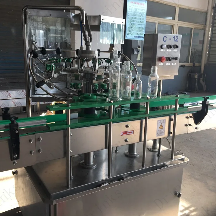 Factory Supply Automatic Small Scale Whiskey Bottling And Capping