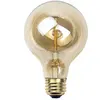 G25 Incandescent Thomas Edison Vintage Filament Globe Light, Bulb Amber