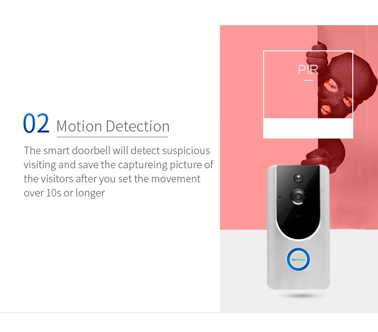 Smart Home Waterproof Wireless Doorbell For