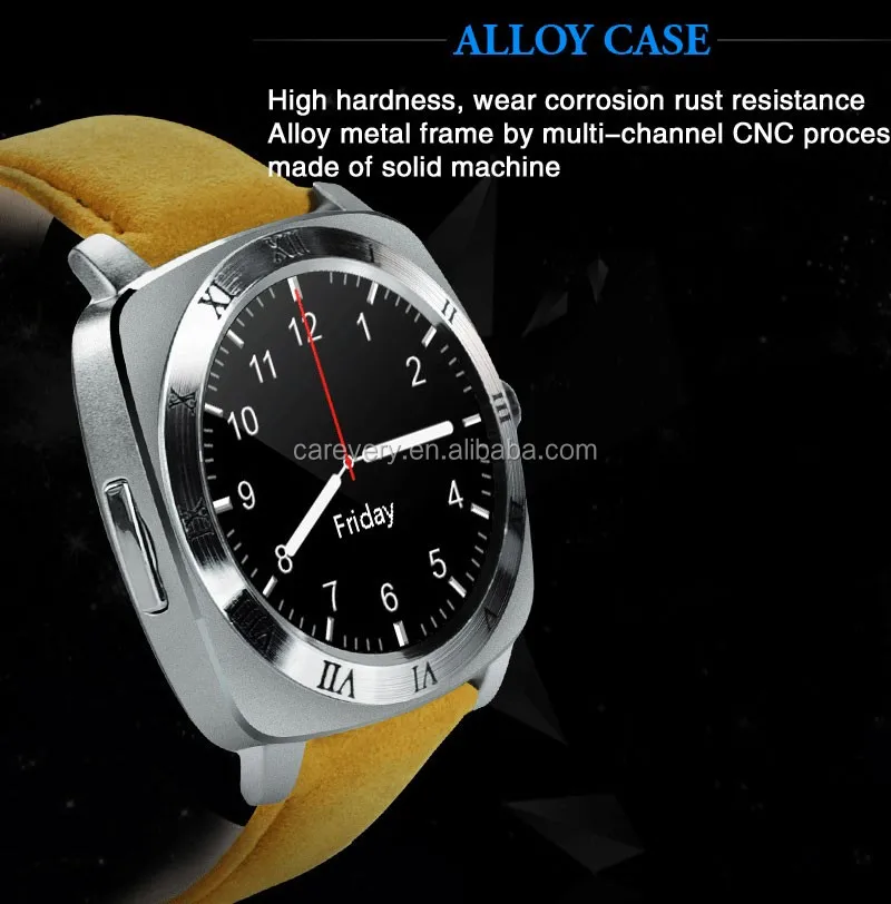 Round Screen Unlocked Android Smart Watch And Phone With Sim Card Slot