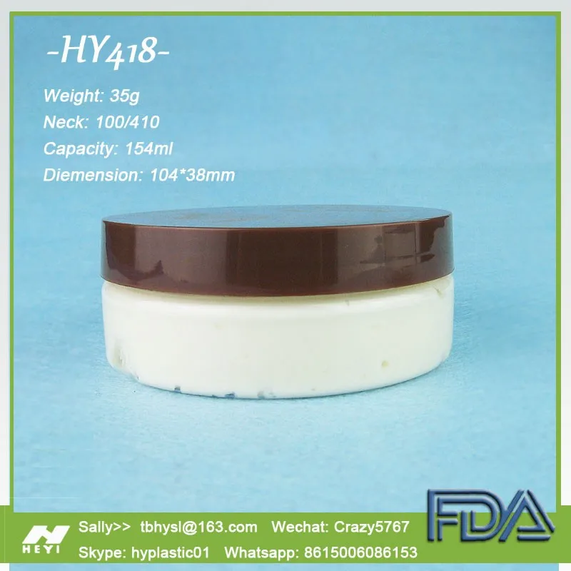 8 Oz 250ml Bpa Free Pet Plastic Large Body Butter Cosmetic Jars