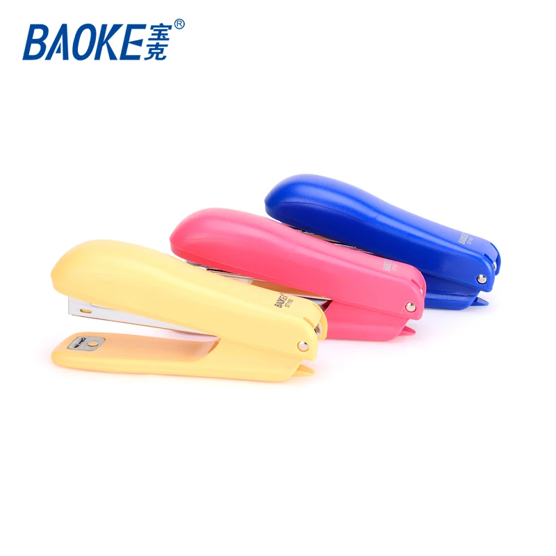ergonomically designed colorful stapler, all kinds of staplers, manual comfortable using