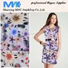 MNC textile discharge printed rayon soft and smooth fabric