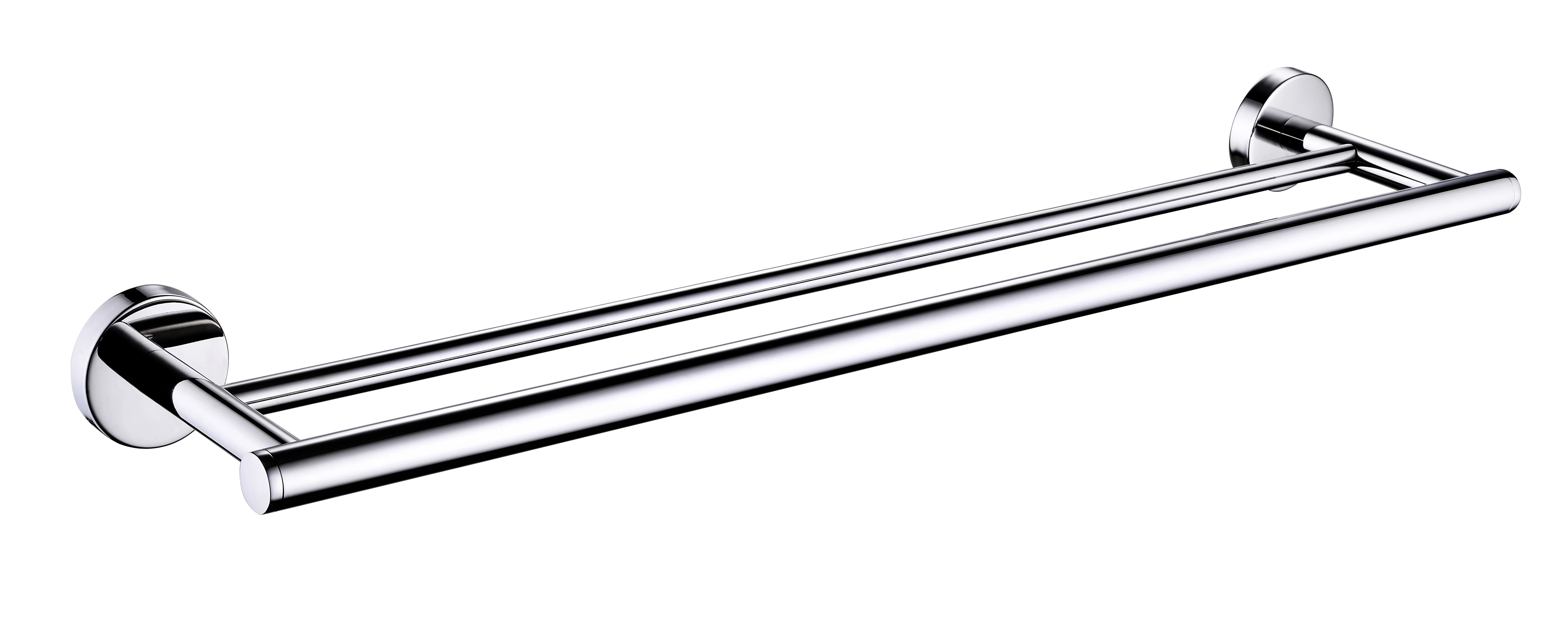 Wall Mounted 304 Stainless Steel Chrome Plated Glass Shelf Bathroom