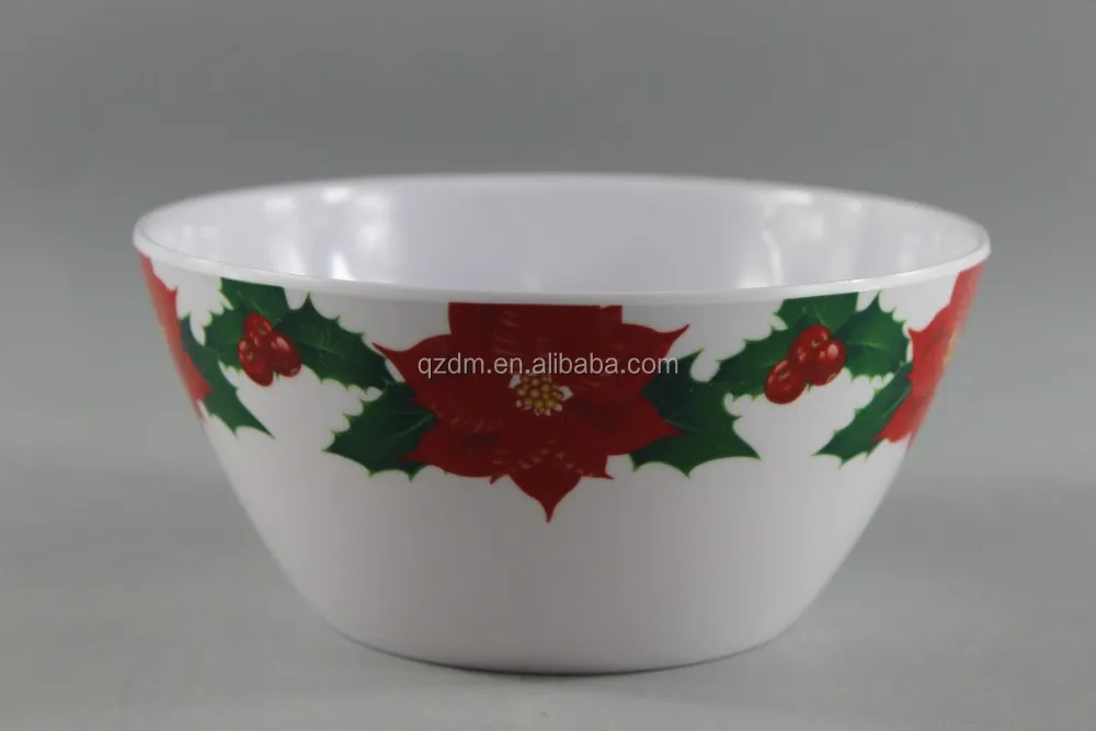 Christmas Design Melamine Salad Bowl For Promotion