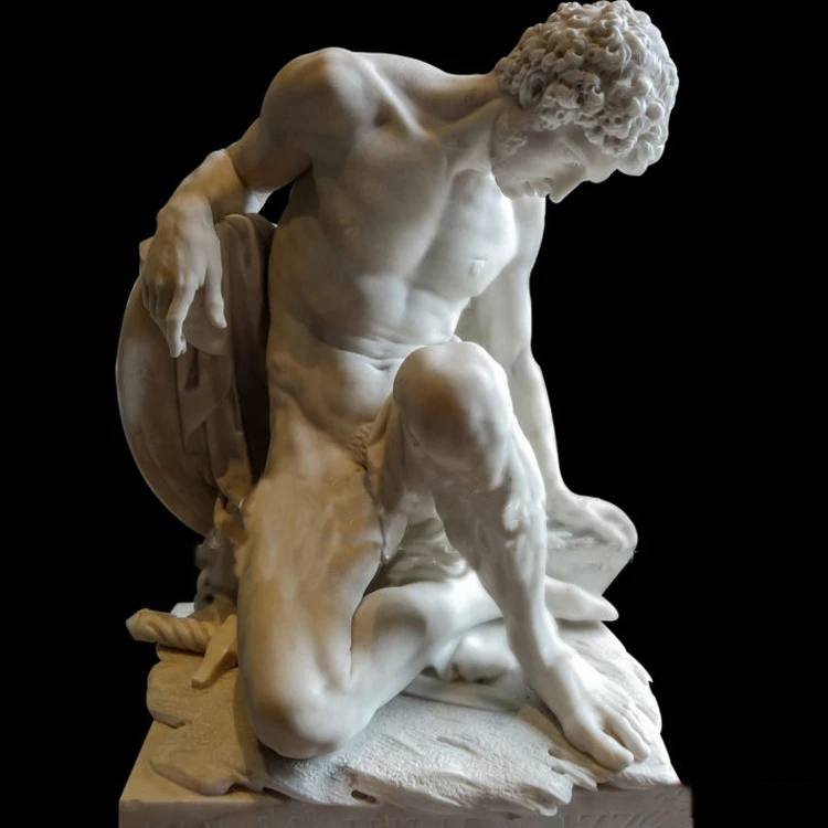 Mármol Natural Masculina Hombres Desnudos Escultura Estatuas - 