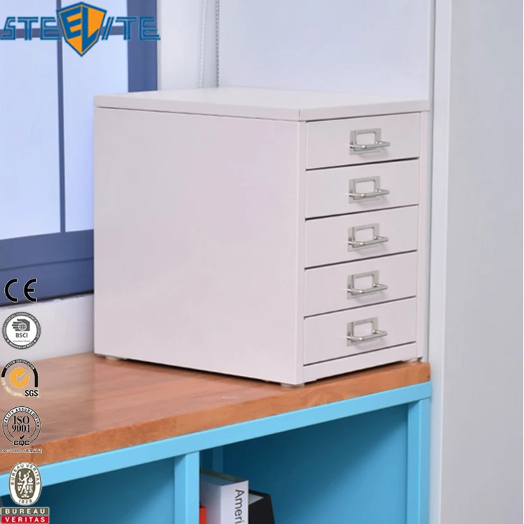 Slim Desktop Computer Cabinet 5 Drawer Filing Cabinets