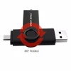 Swivel 2 In 1 OTG USB Flash Drives 4GB 8GB 16GB 32 GB Pendrive Mobile Phone USB Stick