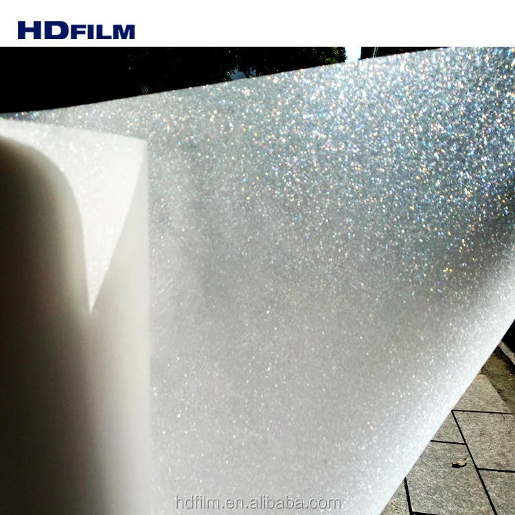 More Than 100 Patterns Glitter Frosted Glass Film For Window Decoration