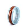 Custom Colors and Inlays Available Wood Inlay Glow In The Dark Resin Young Teenage Ring