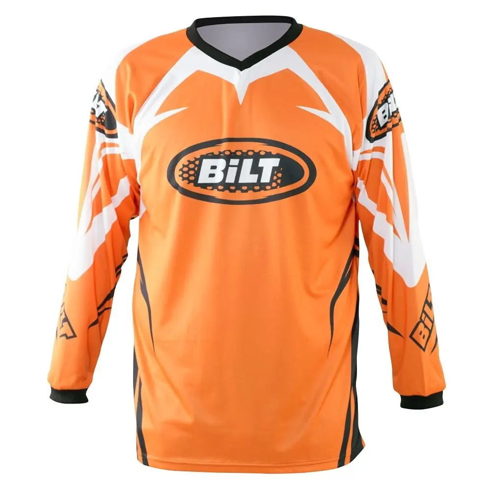 Black//Blue XL BILT Kids Amped Off-Road Motorcycle Jersey