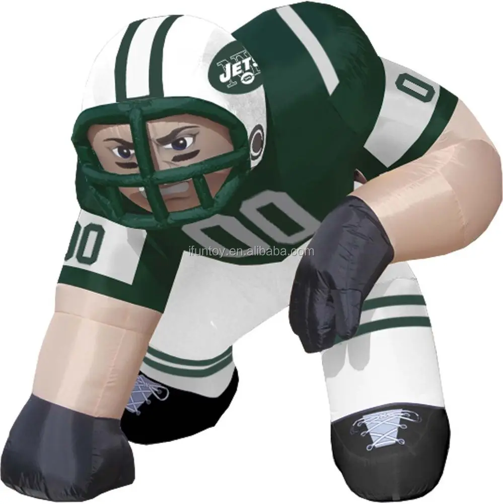 Source Customized Football Player Lawn Figure Nfl Inflatable Bubba Player  on m.