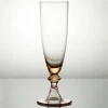 Handmade Pink Clear Color Stemware 10 Ounce Champagne Flute Wine Glass