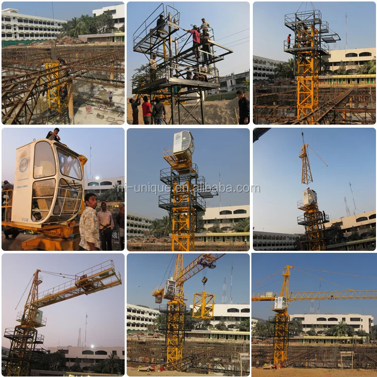 tower crane fixing angle