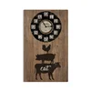 Last design retro wood wall clock