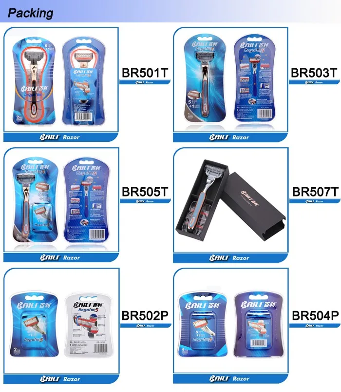Baili Female Razor Brands Razor 3 Blade Buy Razor 3 Blade,Female