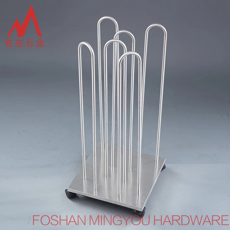 Stainless Steel Clothes Hanger Stacker With Universal Wheel Buy