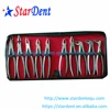 Dental Stainless Steel Tooth Forceps of Surgical Instrument (10pcs set)