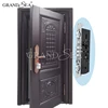 Exterior swing open style security steel door