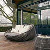wicker rattan adult round chaise outdoor day bed lounge furniture indian seating outdoor two seat sofa