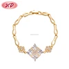 New Design Copper Alloy Thread 18K Gold Bracelet With Charm