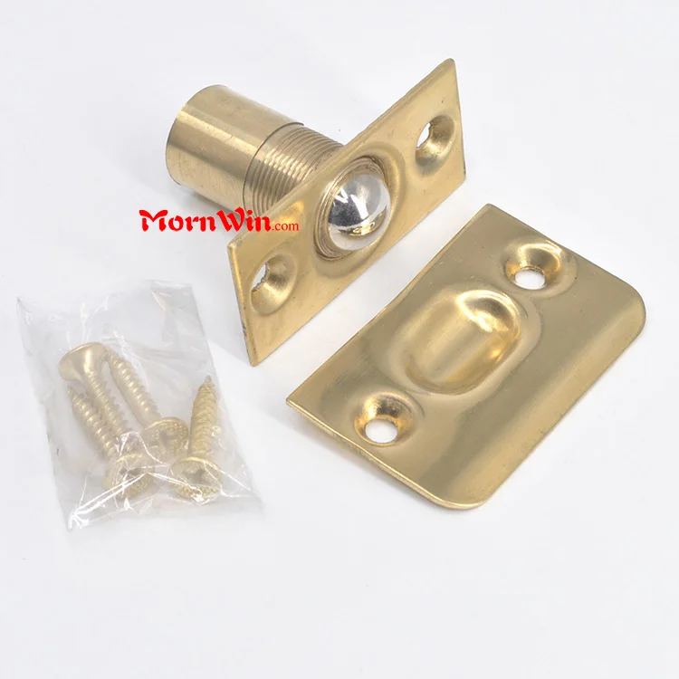 Furniture Door Ball Catch Brass Roller Catch,Polished Brass Plated