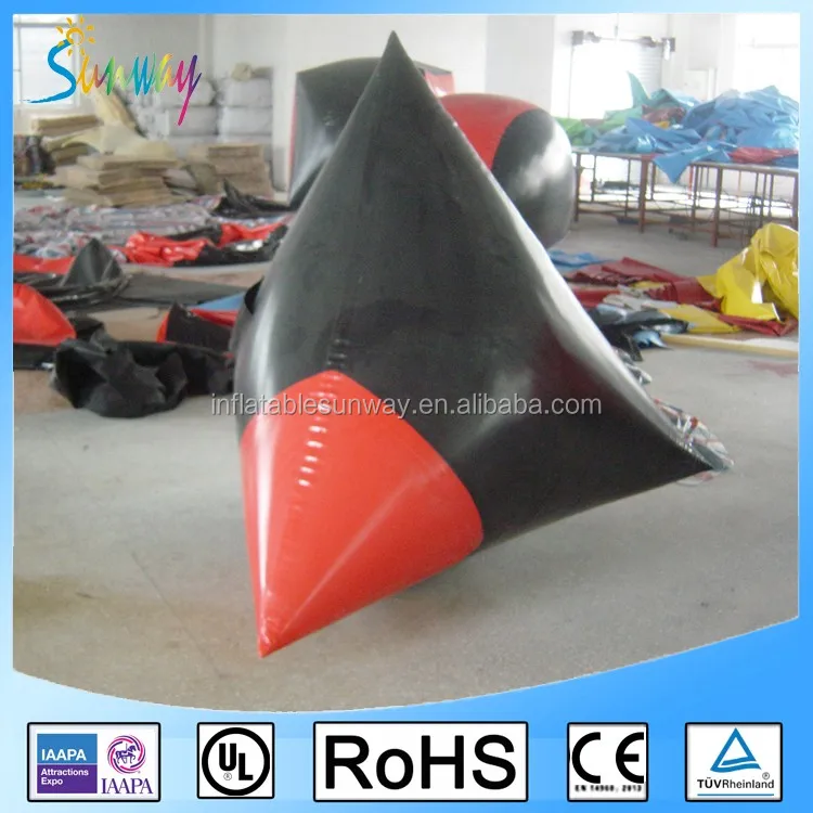 Inflatable Dorito Pyramid Paintball Custom Inflatable Bunker Paintball