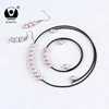 Cheap wholesale price fashion jewelry set chock necklace designs pearl jewelry sets