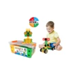 DIY STEM Learning toys with 85 Piece Educational Construction Engineering Building Blocks Set for 3+