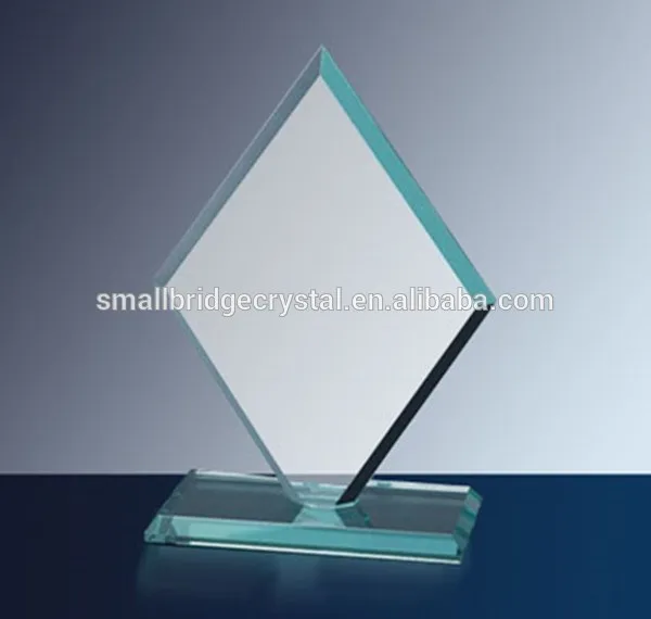 product square jade glass trophy for souvenir gift-27