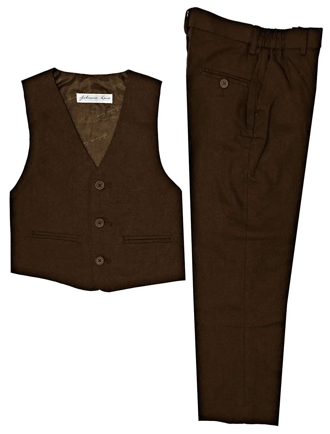 brown vest and pants