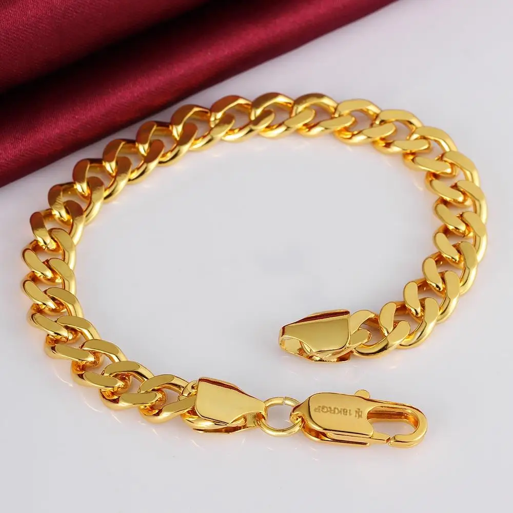 aliexpress new style 18k rose gold plated plating women men female male 8mm chain link bangle - Bracelet Design Ideas aliexpress new style 18k rose gold plated plating women men female male 8mm chain link bangle - Bracelet Design Ideas