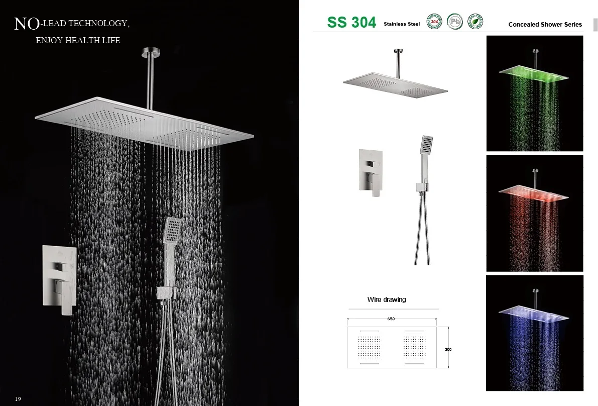 Water Sense Rain Shower Head,Big Rain Feeling Spray Shower Head - Buy ...