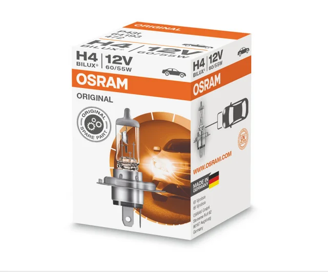 Made In Germany Real Osram Halogen Lamp H4 64193 12v 60/55w - Buy Osram ...