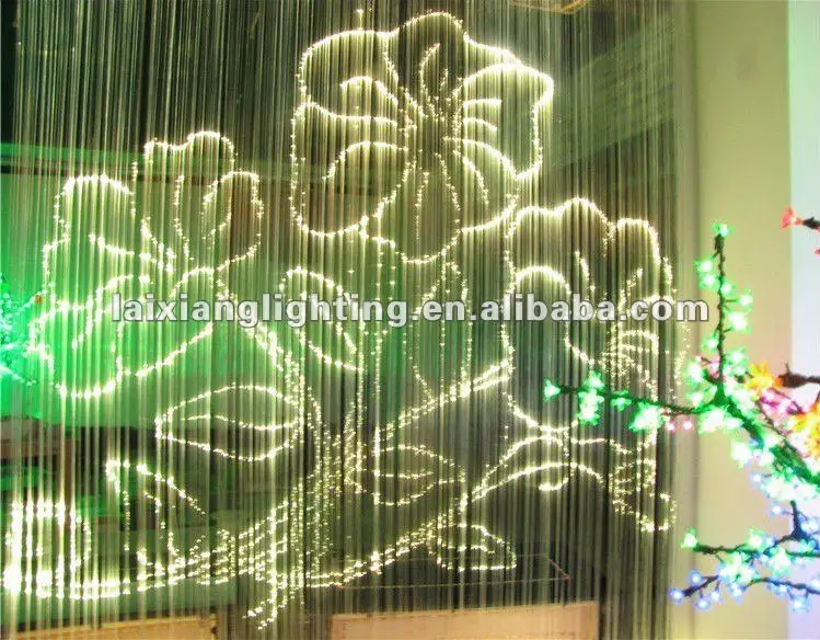 2018 latest waterfall curtain optical fiber ceiling light