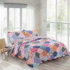 Popular Soft Cotton Bedspread 3 pcs Quantity Quilted King Size Fitted Bedspread for Bed