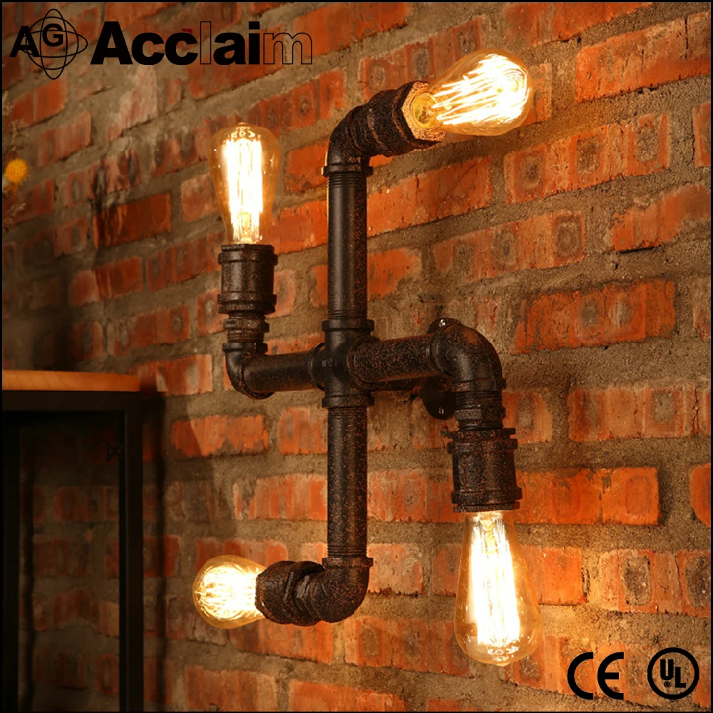 Amerikaanse vintage ontwerp industriële licht interieur muur led ...