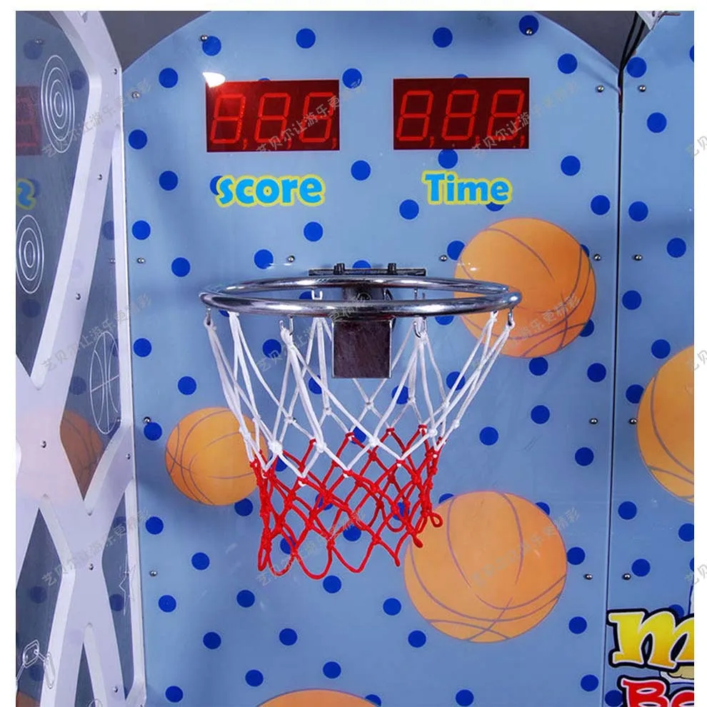 Indoor Three Players Basketball Game Machine For Kid Training Coin Operated Arcade Hoops