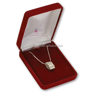 velvet necklace box