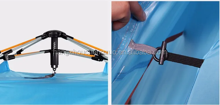 Hot Sale Large Room Double Layer 4 Person Waterproof Large Family Tent, TXZ-0077B,4 Person Six Corners Tent