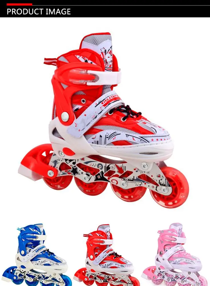 Gosome Professional Flashing Inline Skates And Skateshoes And Roller