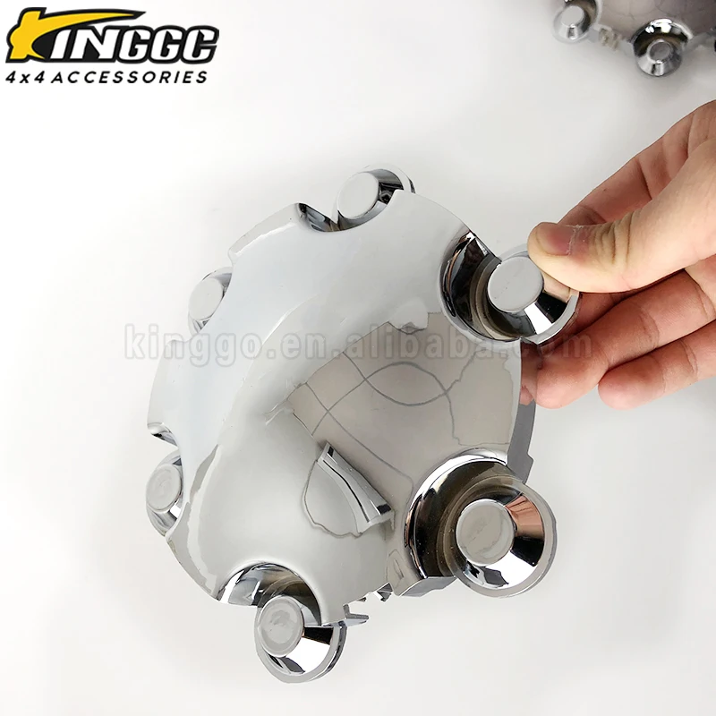 Truck 6 Holds ABS plastic silver wheel center hub caps