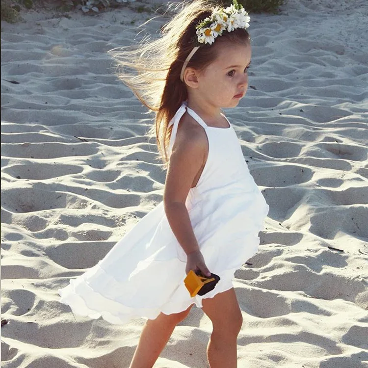 toddler white beach dress