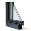 Aluminum folding door sliding windows for sale in China