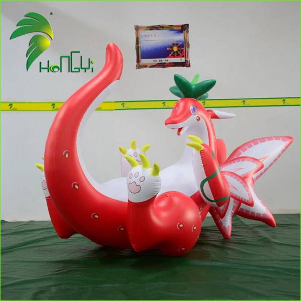 Hongyi Inflatable Strawberry Dragon / New Design Inflatable Animals