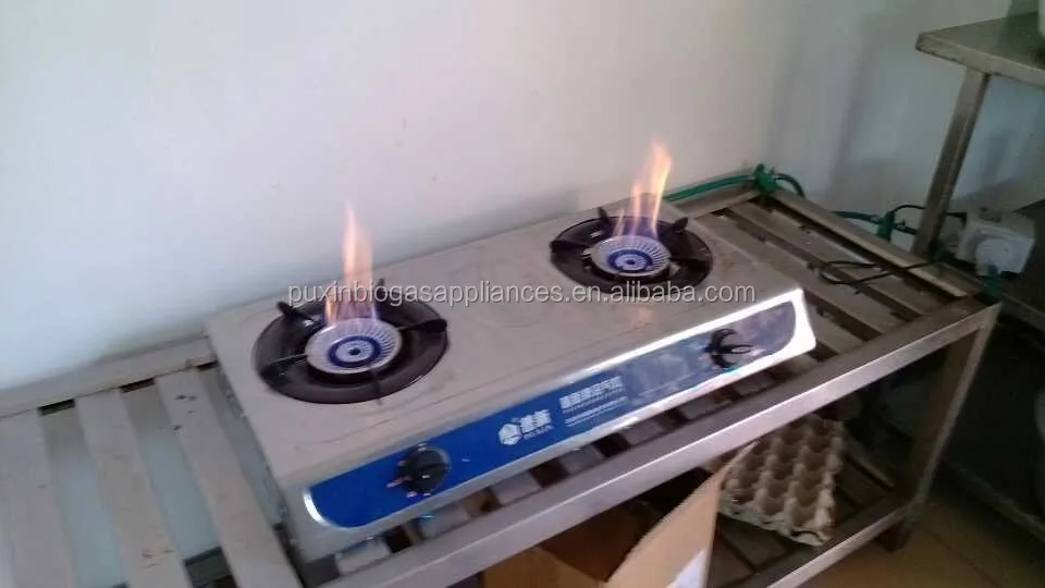 Biogas Product Single Burner Biogas Cooker Stove With Stainless Steel ...