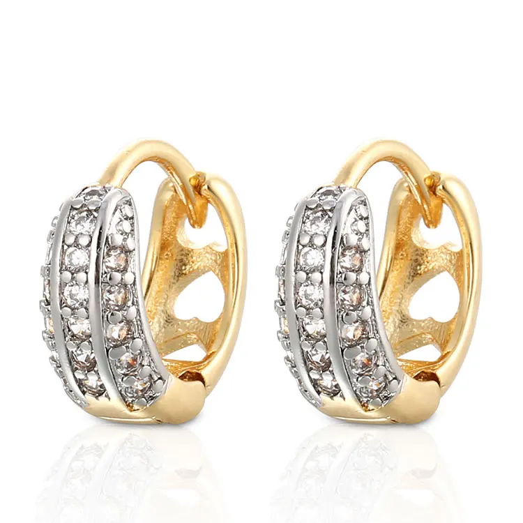 2018 HD Fashion Design Women Two Colorful Earring 18K and White Gold Plated CZ Huggice Earring
2018 HD Fashion Design Women Two Colorful Earring 18K and White Gold Plated CZ Huggice Earring