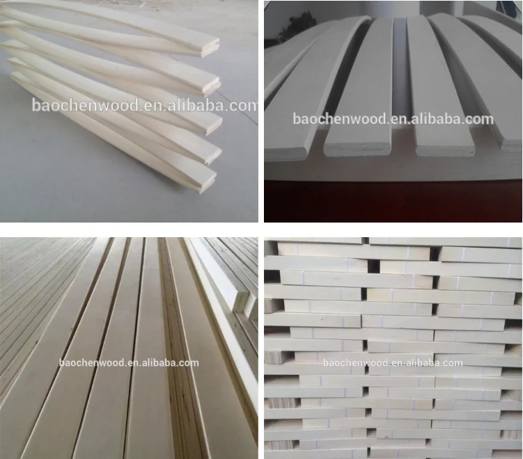 E0 Glue Wooden Lvl Slat/ Curved Lvl Bed Slats/ Flat Poplar Lvl In Best