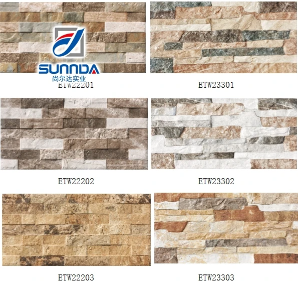 Decorative 3d Brick Exterior Ceramic Wall Tiles,Foshan Cheap Non Slip Glazed Outdoor Wall